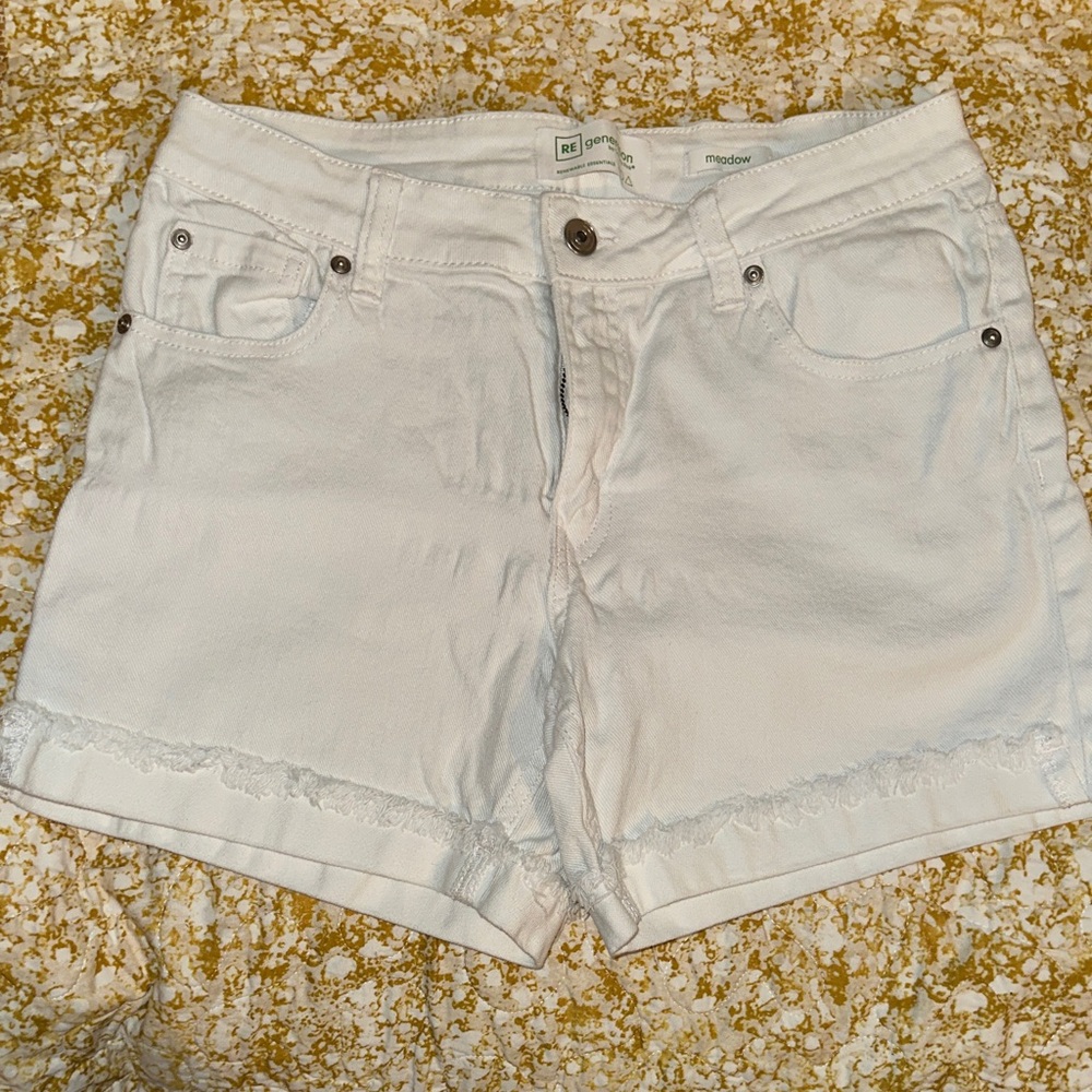 Celebrity Pink Women's Crisp White Jean Shorts